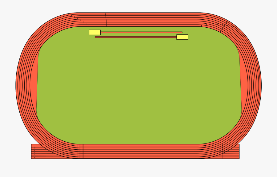 Track And Field Track Diagram, Transparent Clipart