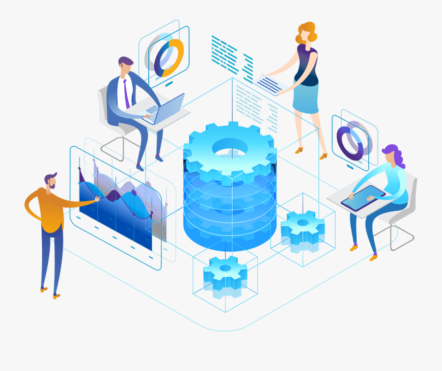 Team Isometric Png, Transparent Clipart