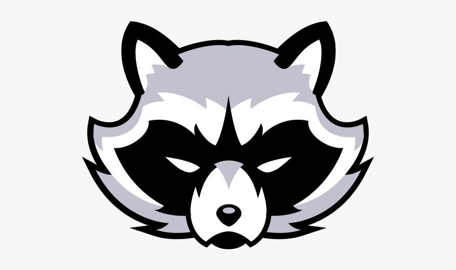 Racoon Logo, Transparent Clipart