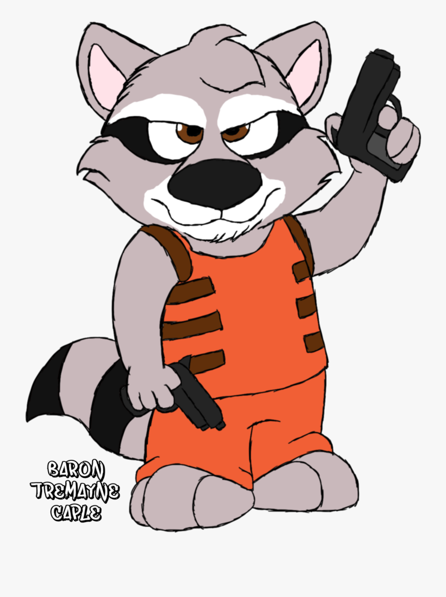 Rocket Raccoon Clipart Furry - Racoon Toon, Transparent Clipart