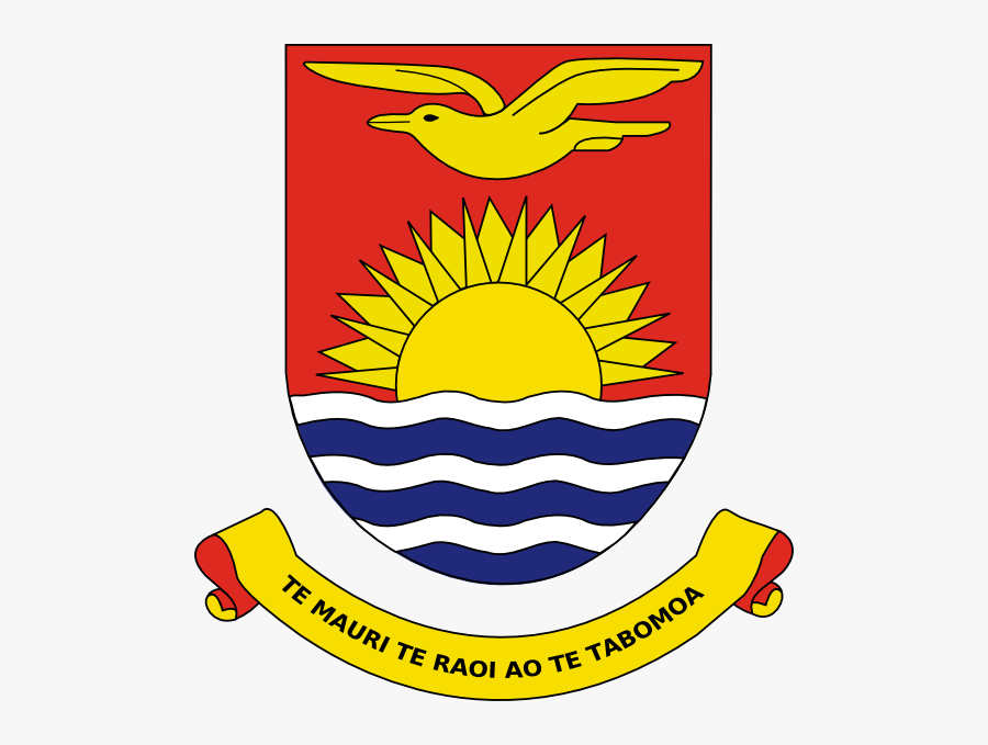 Free Vector Coat Of Arms Of Kiribati Clip Art - Coat Of Arms Sea, Transparent Clipart