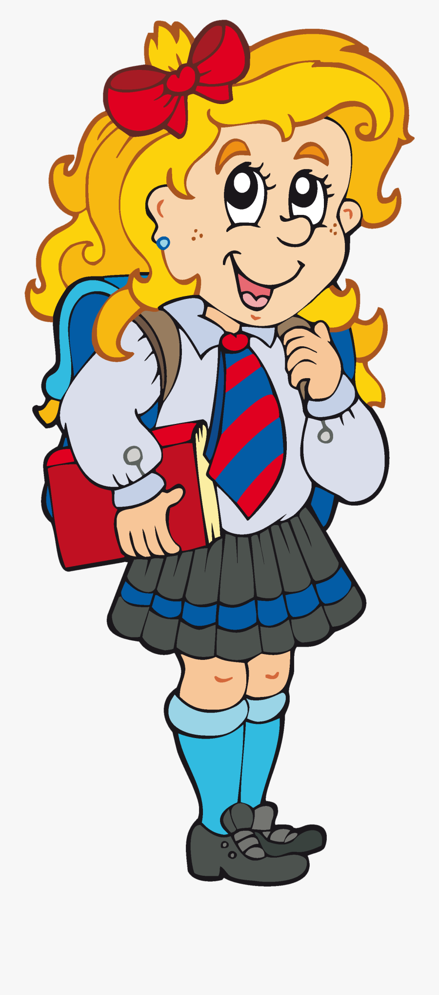 Animated People At School, Transparent Clipart