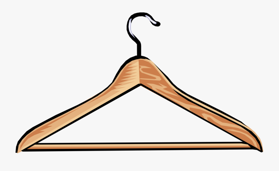 Vector Illustration Of Clothes Hanger Or Coat Hanger - Transparent Background Hanger Clipart, Transparent Clipart
