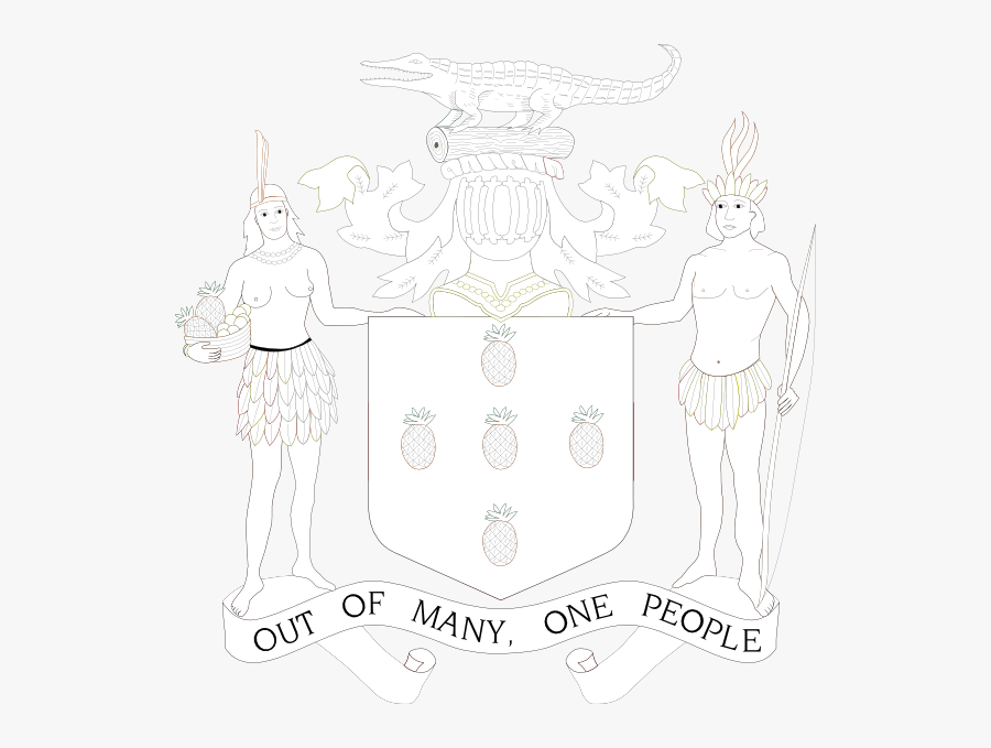 Jamaican Coat Of Arms Png, Transparent Clipart