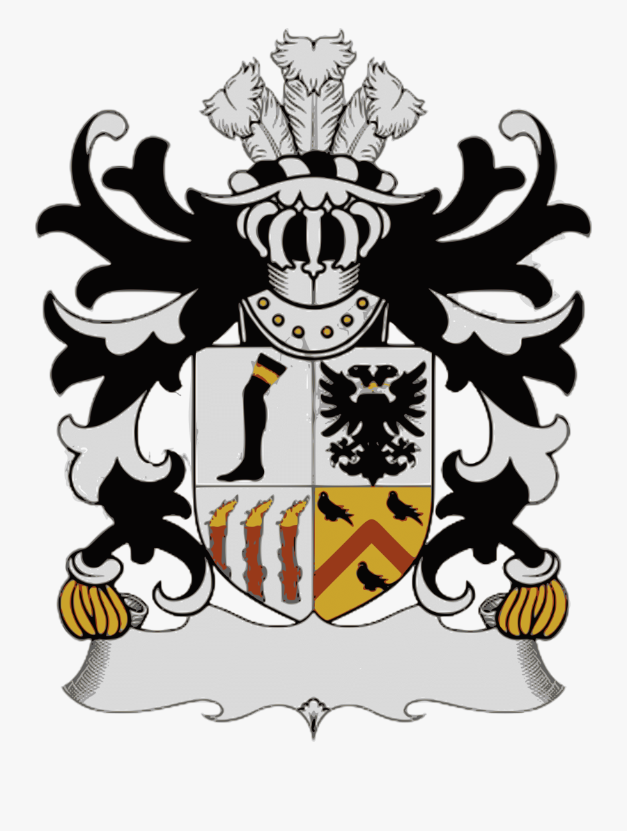 Coat Of Arms - Welsh Powell Family Crest, Transparent Clipart
