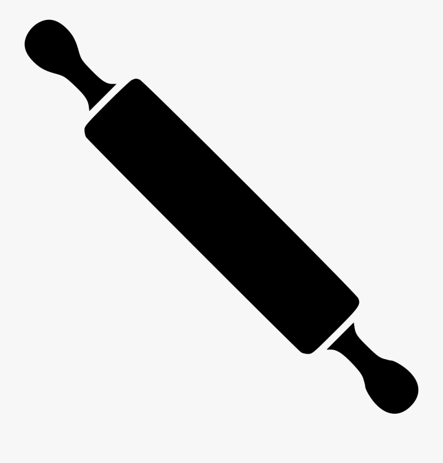 Rolling Pin Png Black, Transparent Clipart