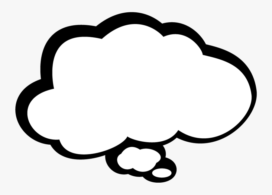 Thinking About Philosophy - Comic Thought Bubble Png, Transparent Clipart