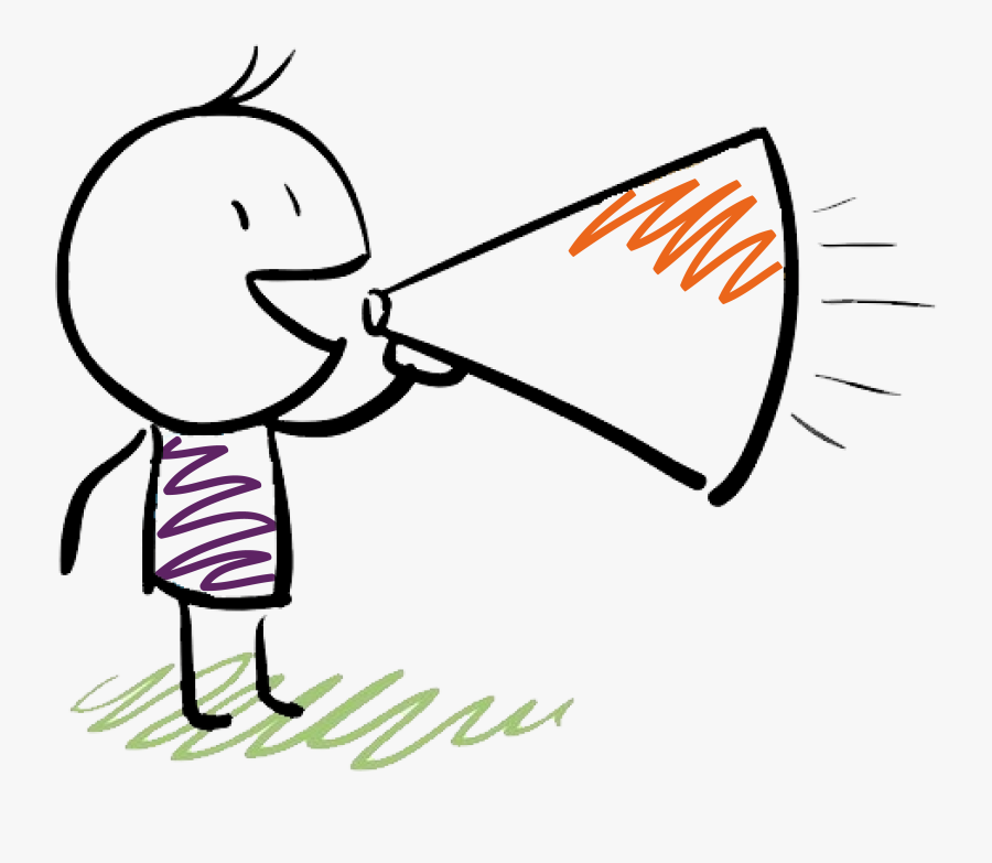 Who In Your Organization Is Your Best Storyteller - Megaphone Cartoon, Transparent Clipart
