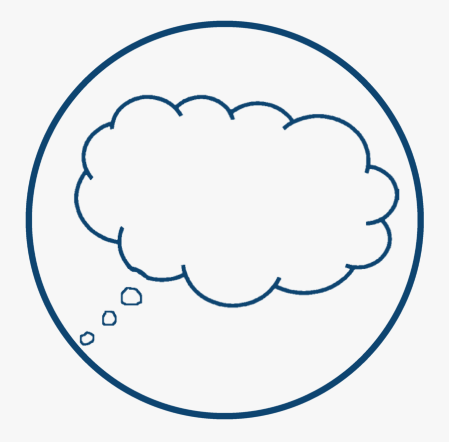 Transparent Vision Icon Png - Thought Bubble Png, Transparent Clipart