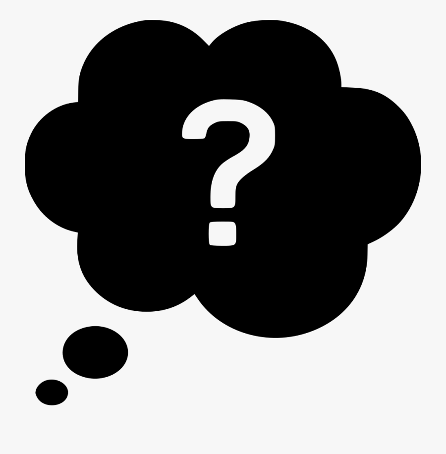 Thought Bubble Png - Question Thought Bubble Icon, Transparent Clipart