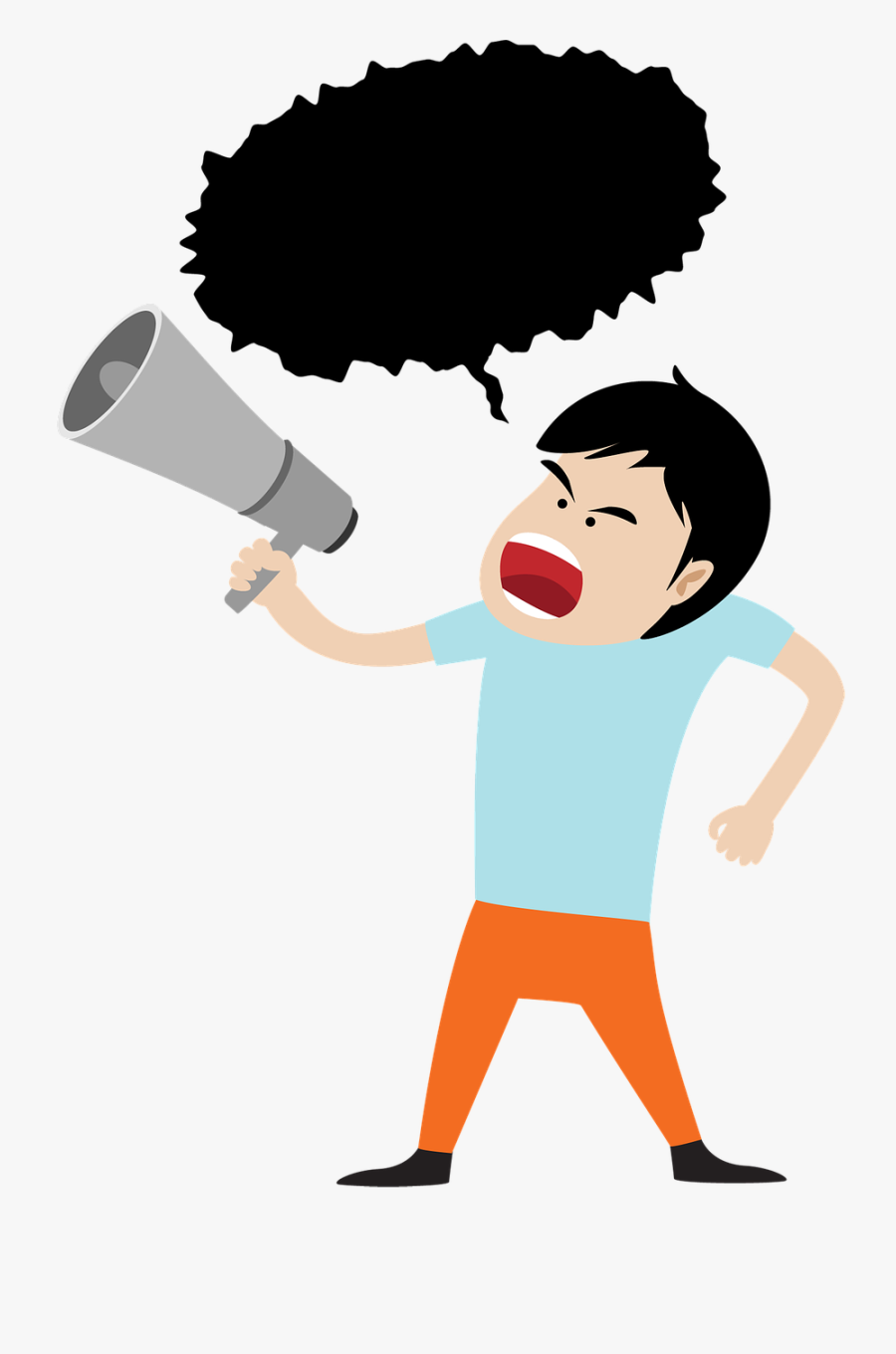 Transparent Megaphone Clipart - Shouting Clipart Png, Transparent Clipart