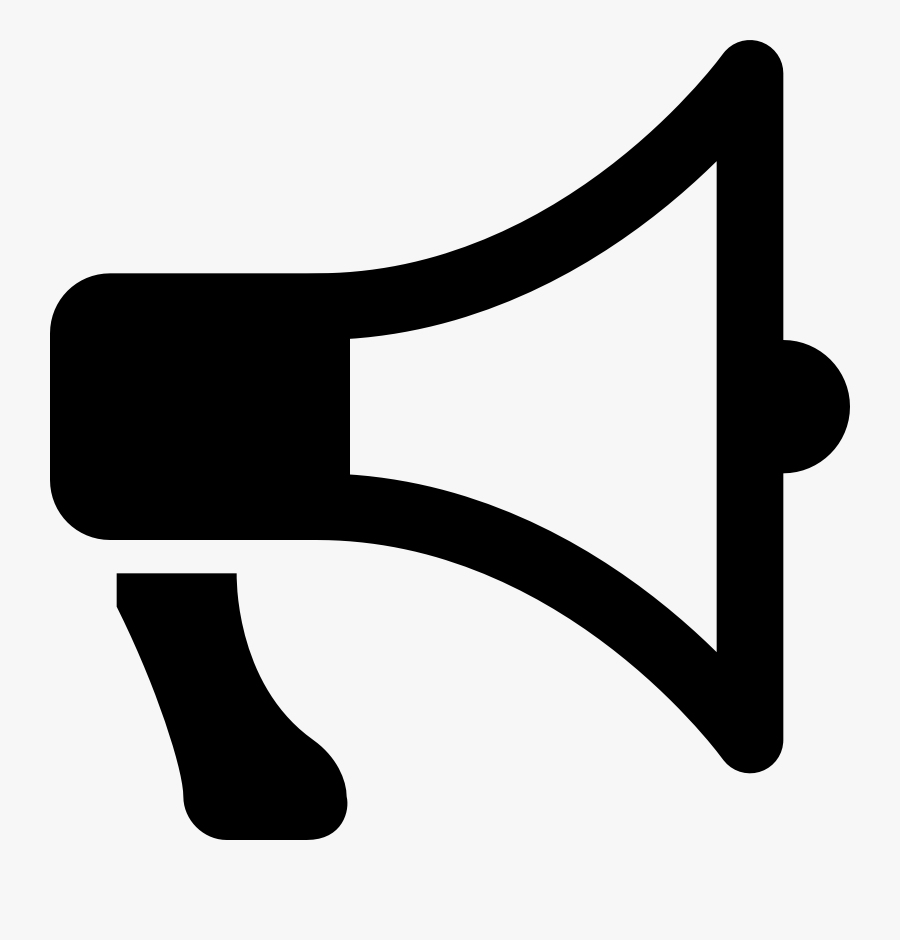 Clip Art,black And White,graphics - Megaphone Icon Vector Png, Transparent Clipart