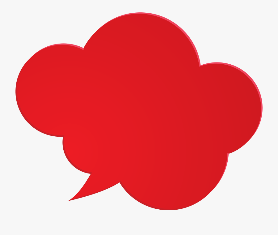 Speech Bubble Clipart Red, Transparent Clipart