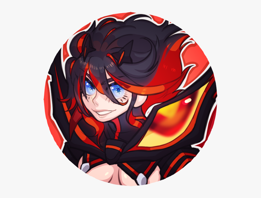 Pins Ryūko Matoi - Cartoon, Transparent Clipart