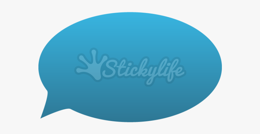 Speech Bubble Static Cling - Circle, Transparent Clipart