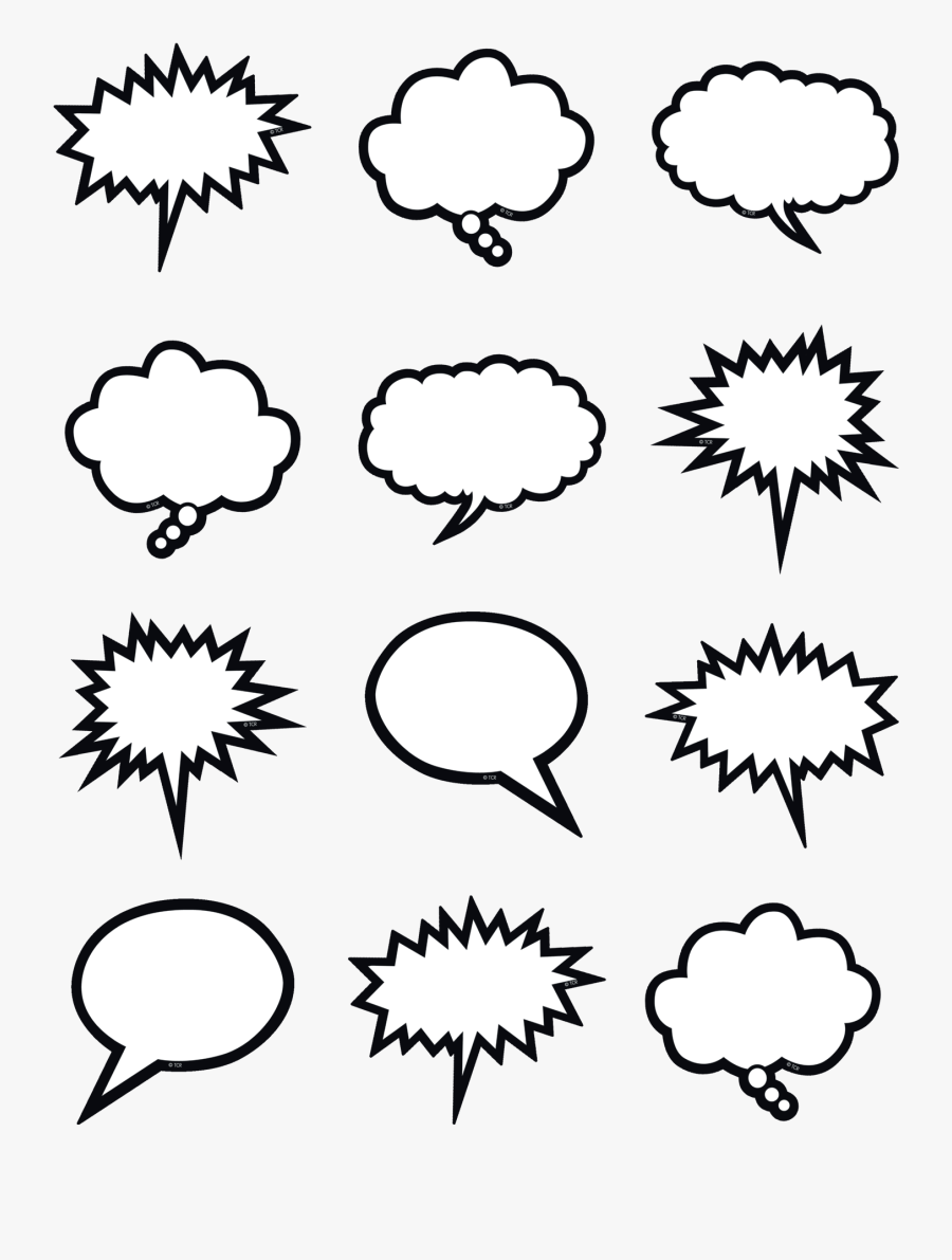 Globos De Comic En Blanco Clipart , Png Download - Globos De Cómics Free, Transparent Clipart