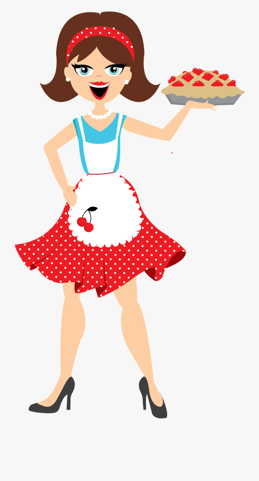 Clip Royalty Free Stock Minus Say Hello Cocina - Boneca De Avental Desenho, Transparent Clipart