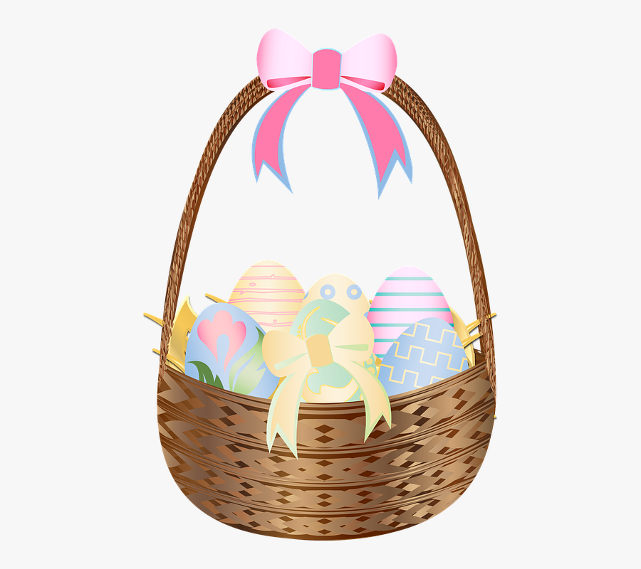 Graphic, Easter Basket, Easter Eggs, Easter, Basket - Cesta De Pascoa Png, Transparent Clipart