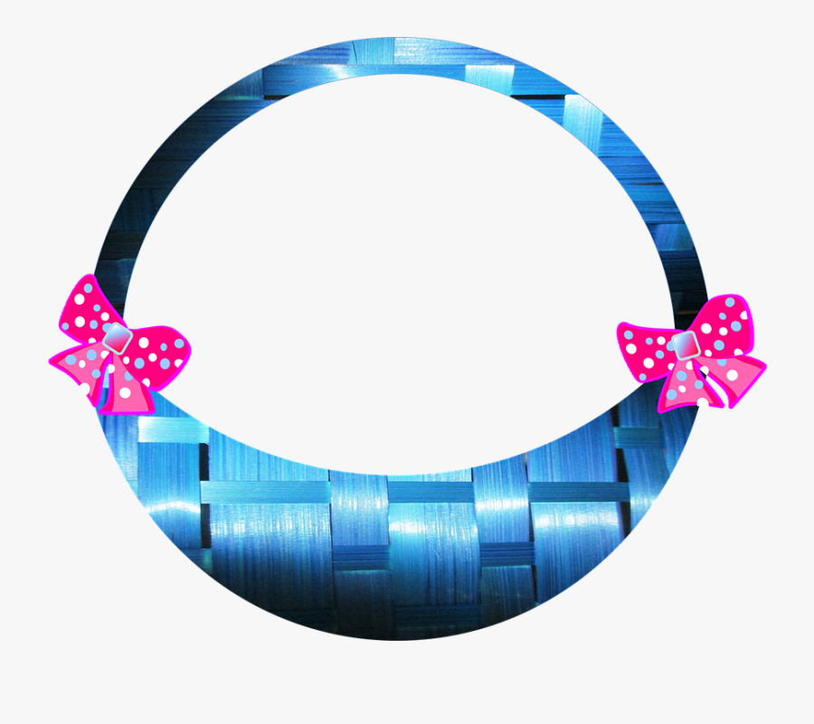 Easter, Basket, Bows, Blue, Weave, Shiny, Spring - Easter, Transparent Clipart