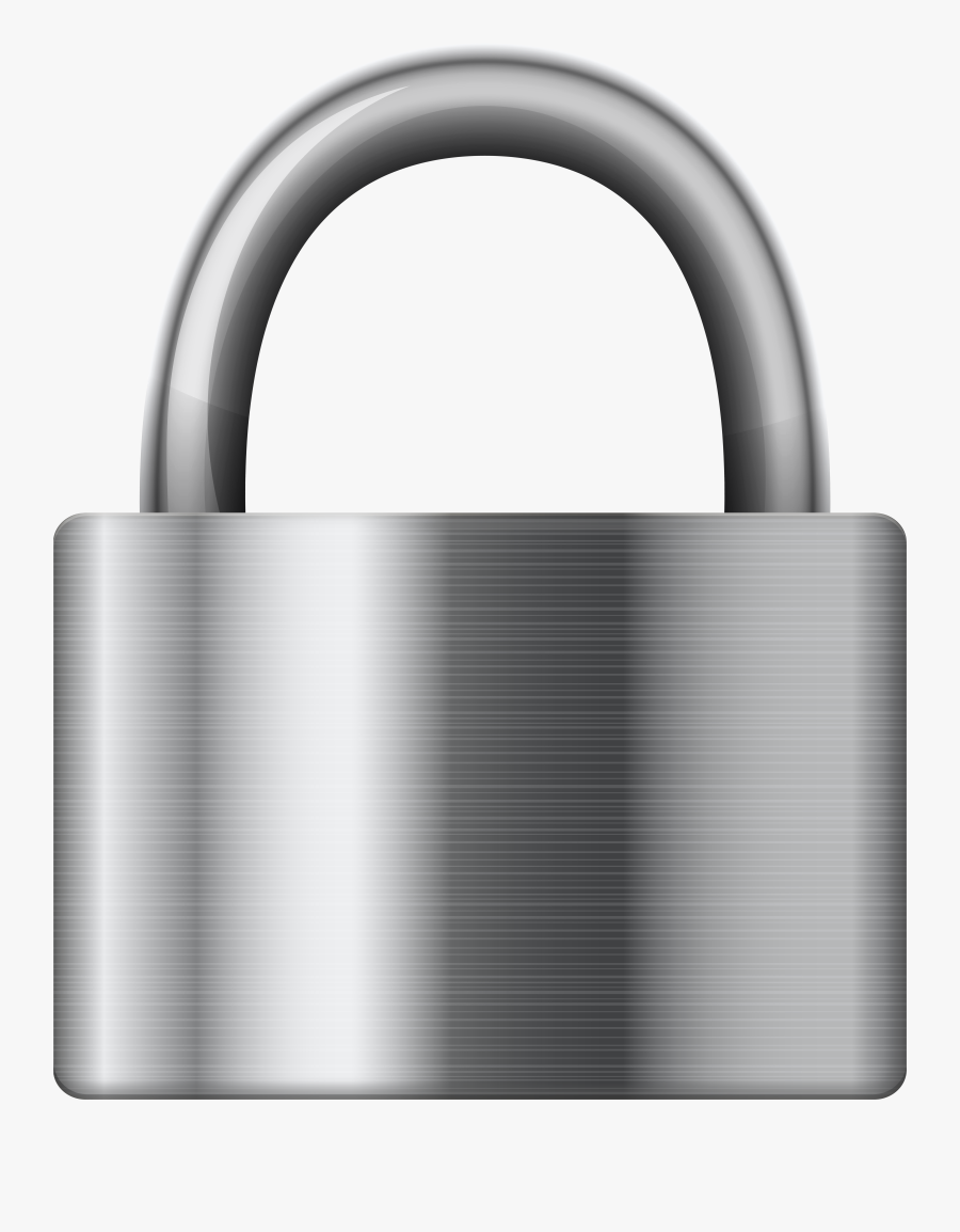 Stainless Steel Iron Padlock Png Clip Art, Transparent Clipart