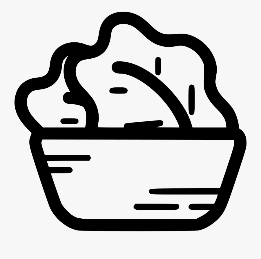 Salad Svg Png Icon Free Download - Salad Clipart Logo White And Black, Transparent Clipart