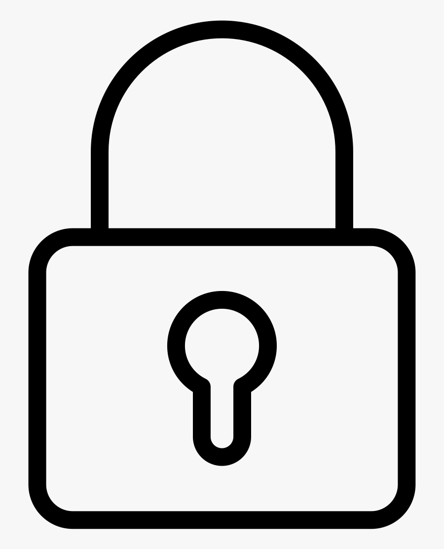 Transparent Padlock Clipart Png - Lock Black & White, Transparent Clipart