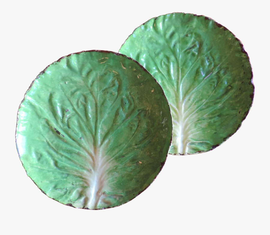 Clip Art Pair Large Antique Th - Leaf Vegetable, Transparent Clipart