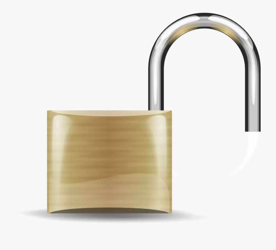 Lock - Open - Pad Lock, Transparent Clipart