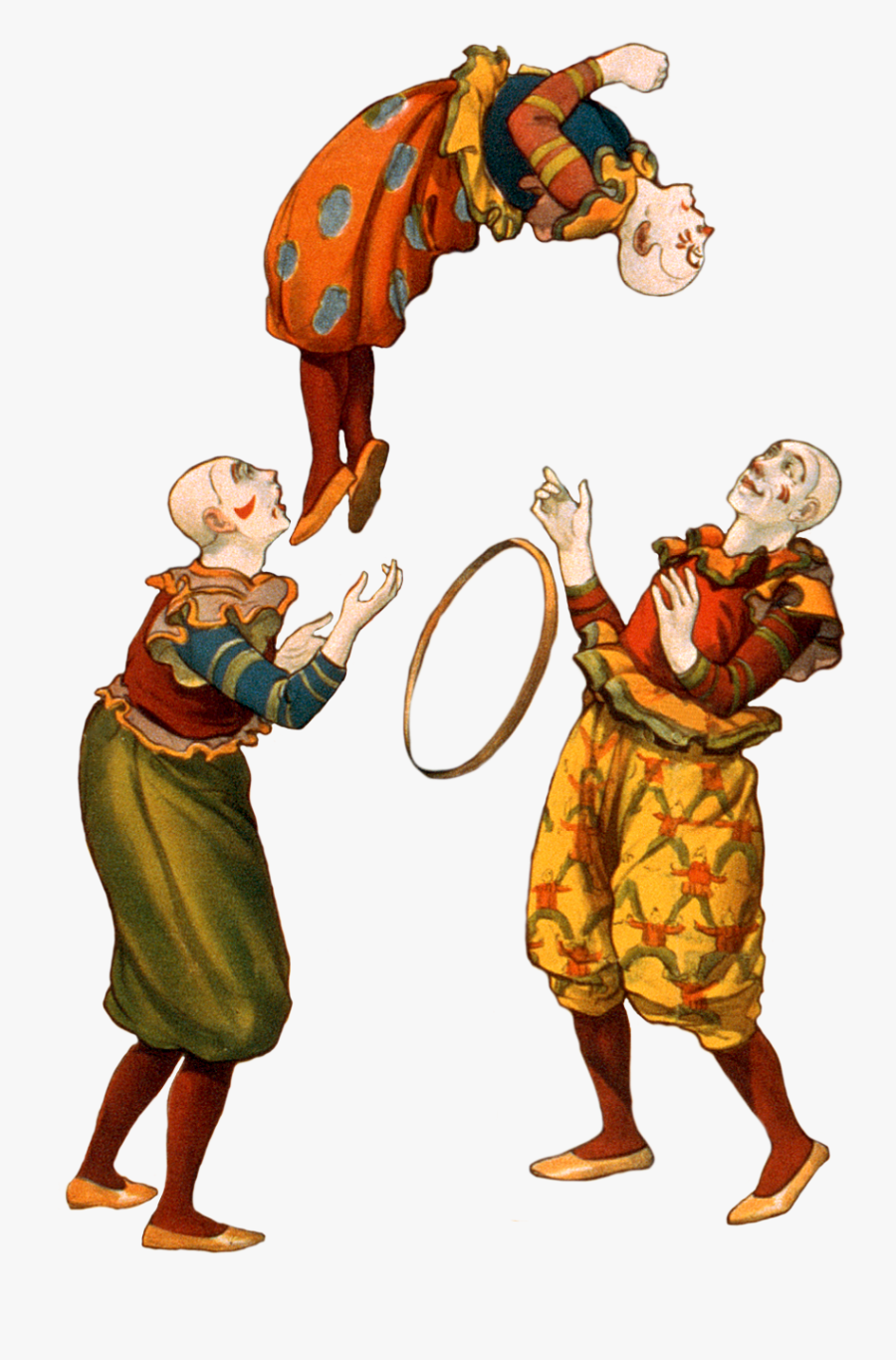 Clown-12 - Vintage Circus Graphic Transparent, Transparent Clipart