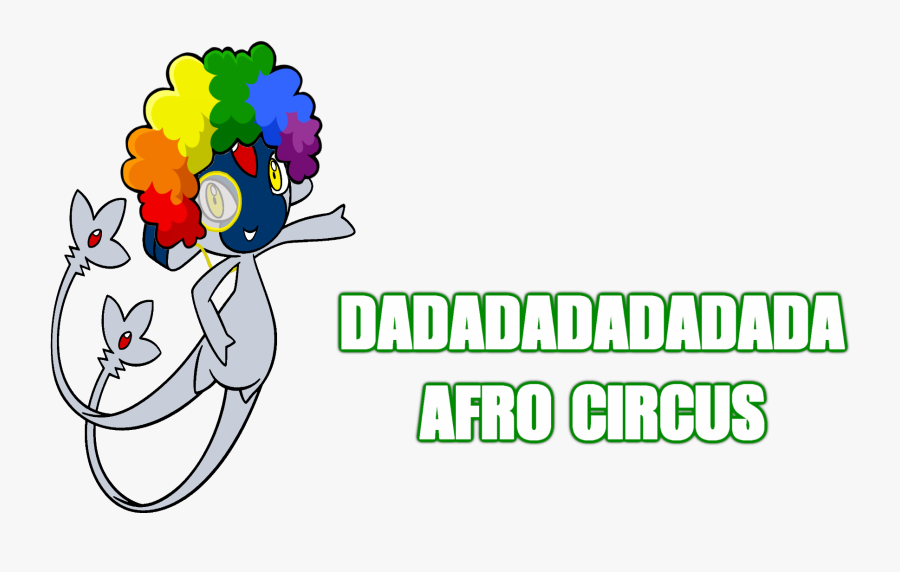 Dadadadadadada Afro Circus Text Flower Clip Art Font - Cartoon, Transparent Clipart