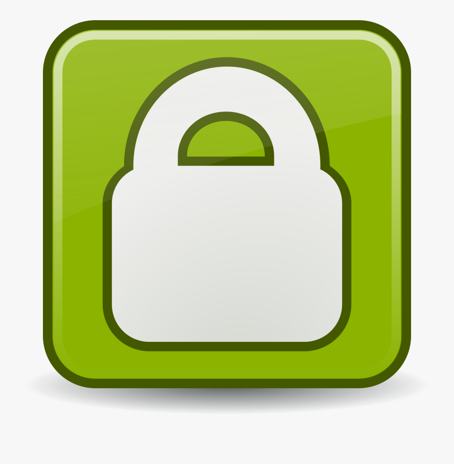 Yellow,padlock,green - Software, Transparent Clipart