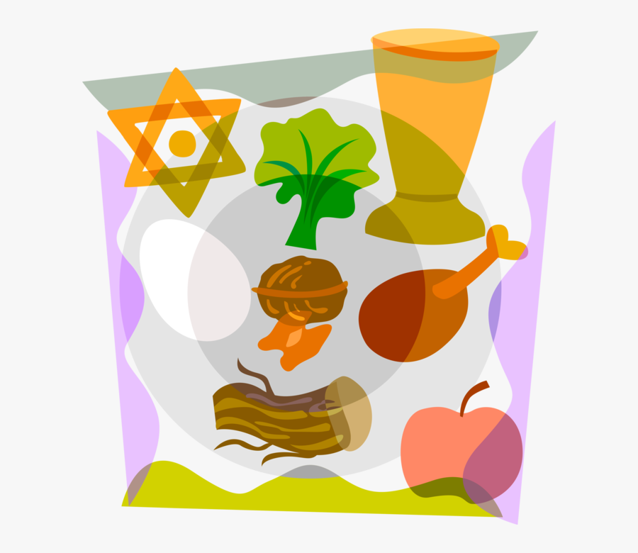 Rosh Hashanah With Apple, Nuts, Lettuce, Transparent Clipart