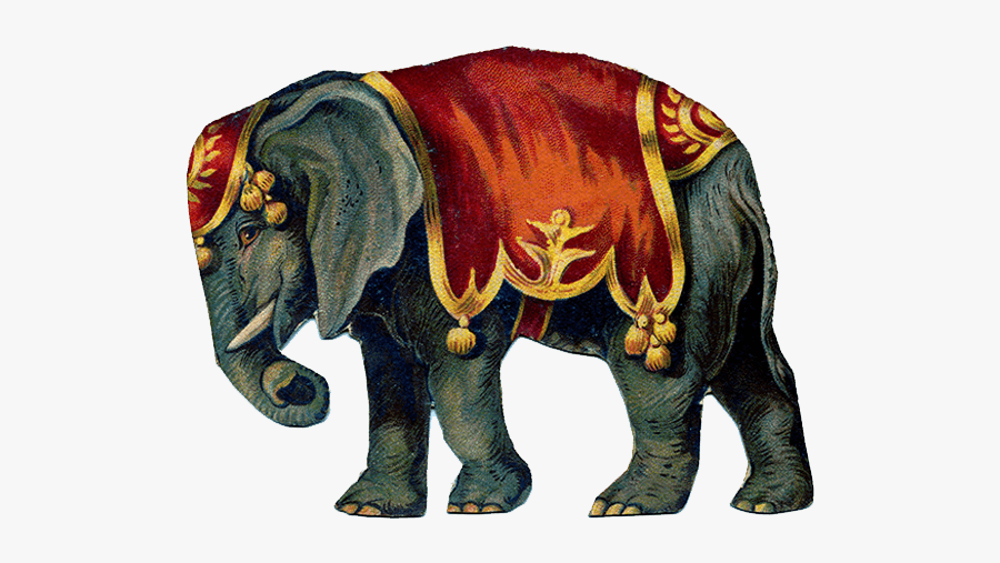 Victorian Vintage Circus Elephant Clip Arts - Vintage Circus Elephant, Transparent Clipart