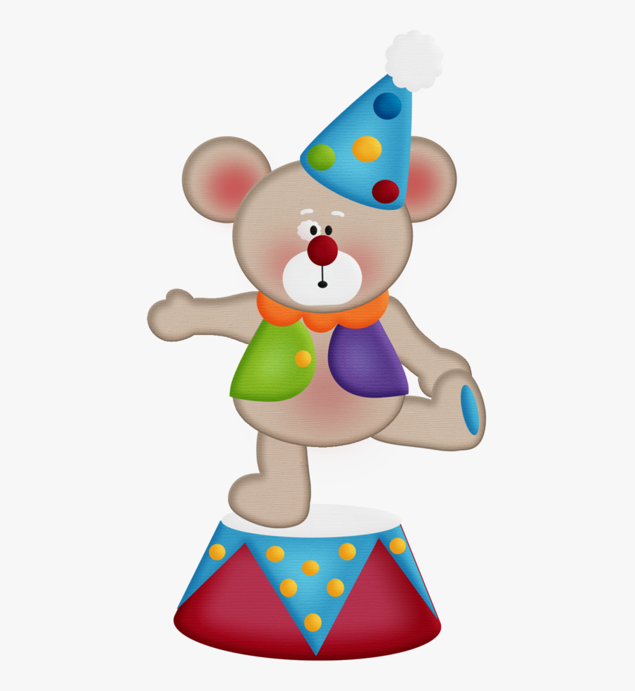 Minus Circus Clown, Circus Theme, Circus Birthday, - Bear Circus Clipart, Transparent Clipart