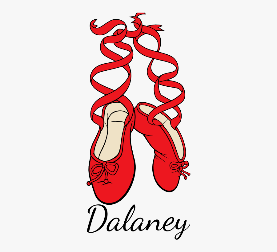 Personalized Ballet Shoes Decal - Design, Transparent Clipart