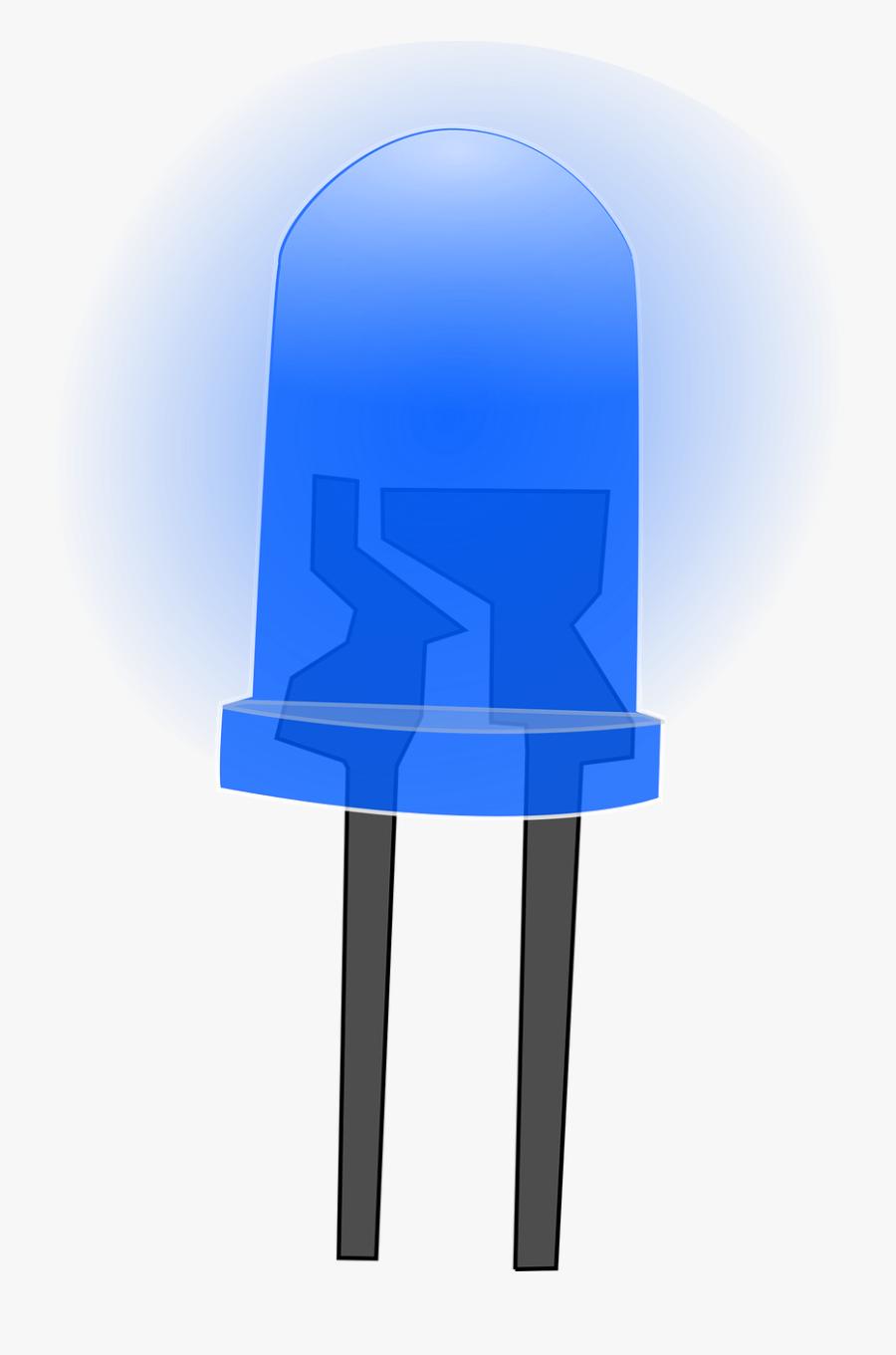 Lamps Clipart Blue Lamp - Blue Led On Png, Transparent Clipart