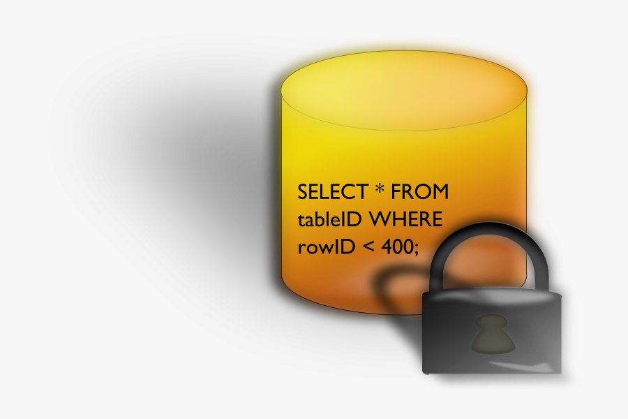 Locked Database - Clip Art, Transparent Clipart