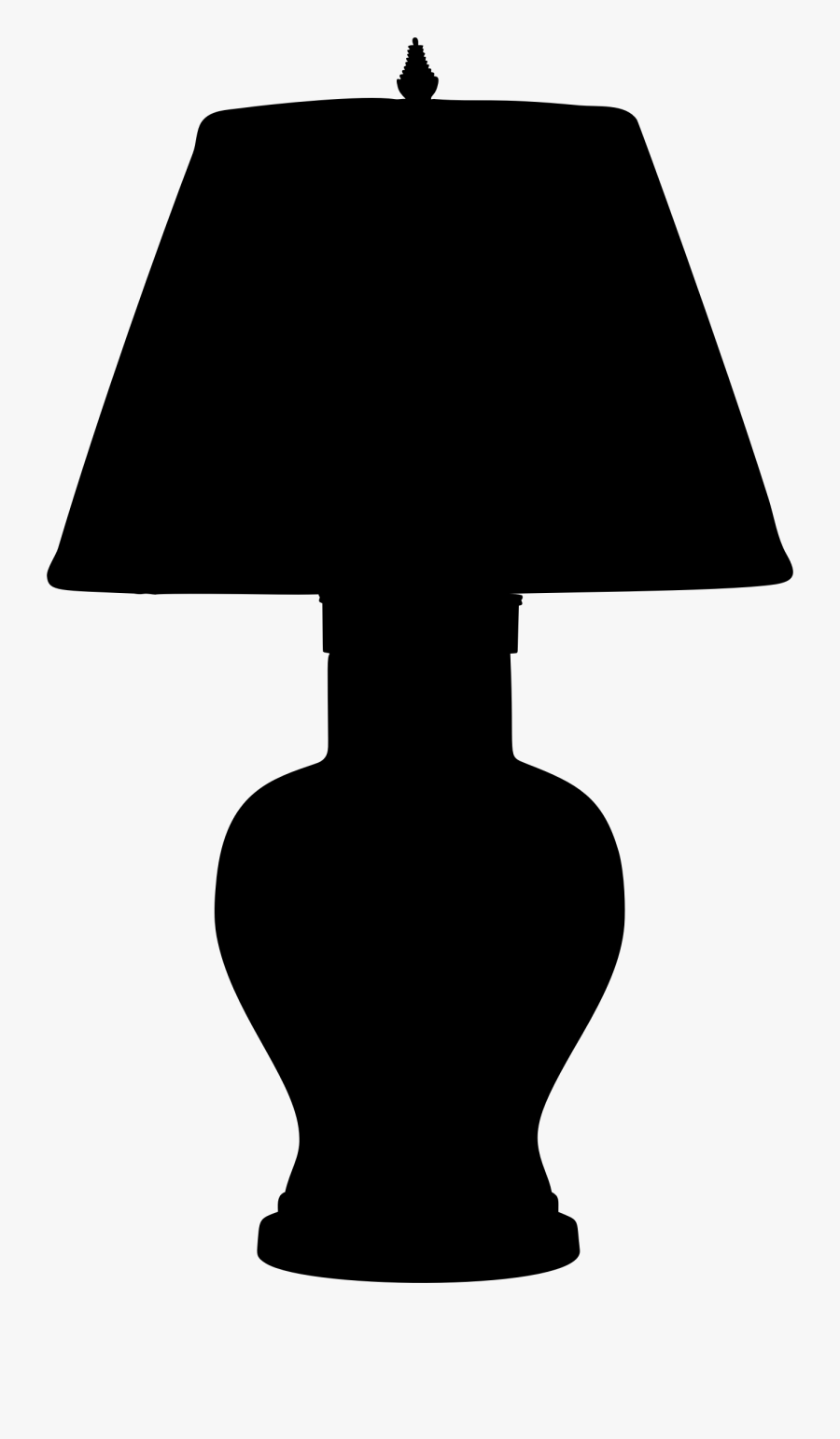 Clipart - Lamp Silhouette Clipart Png, Transparent Clipart
