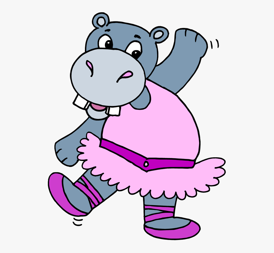 Ballerina Hippo, Transparent Clipart