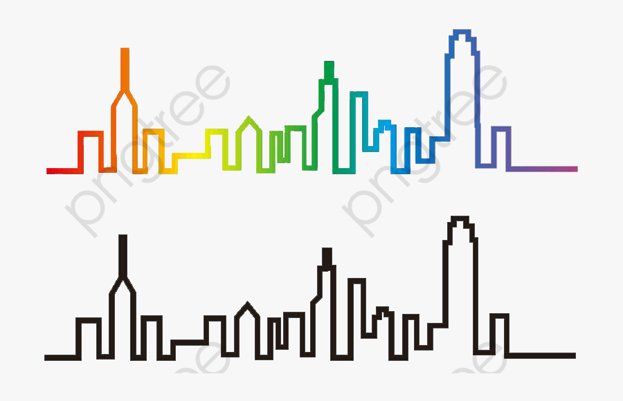 Line Building - Building Line Clipart, Transparent Clipart