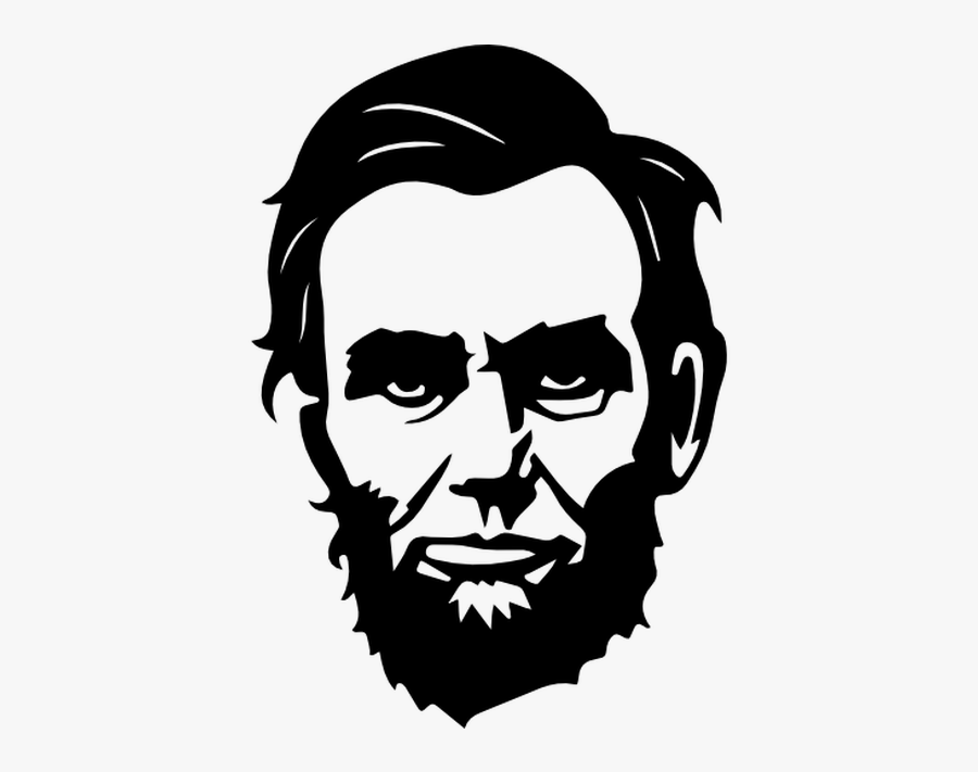 Portrait Of Abraham Lincoln United States Clip Art - Abraham Lincoln Black And White Drawing, Transparent Clipart