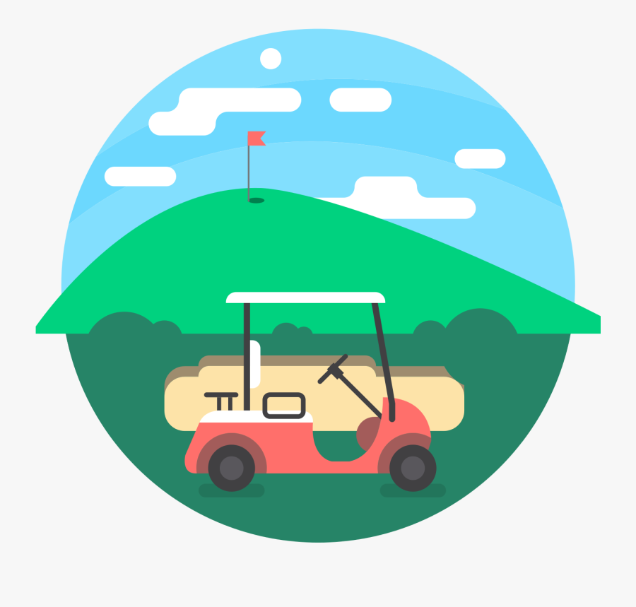 Golf Buggie - Golf Cart, Transparent Clipart
