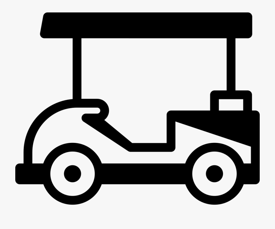 Golf Cart Facing Left, Transparent Clipart