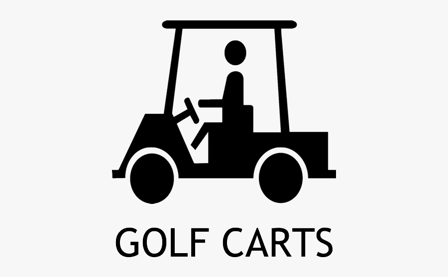 Golf Cart Crossing Sign, Transparent Clipart