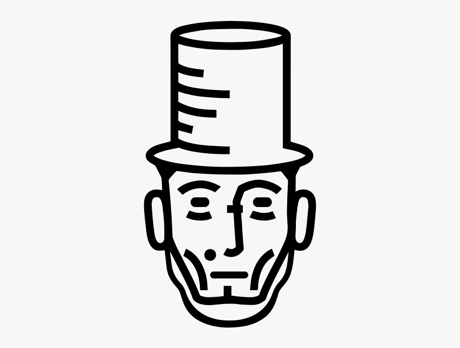 Abraham Lincoln Black Snowman Transparent Png Clipart, Transparent Clipart