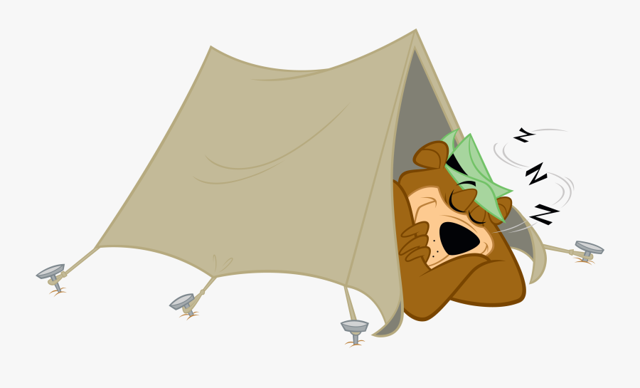 Yogi Bear Sleeping In A Tent - Yogi Bear Sleeping, Transparent Clipart