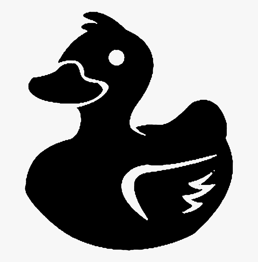Pirate Clipart Duck - Rubber Ducky Cartoon Black, Transparent Clipart