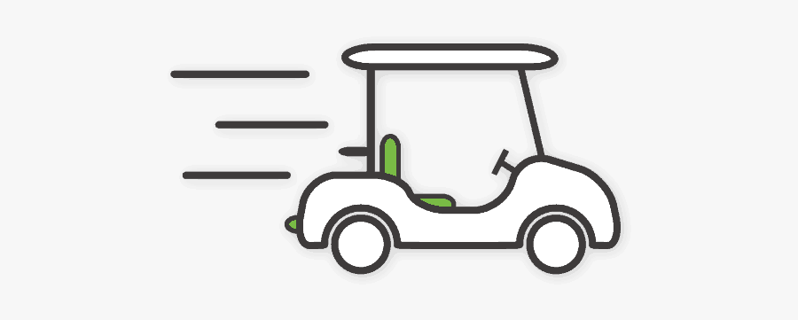 Golf Cart, Transparent Clipart