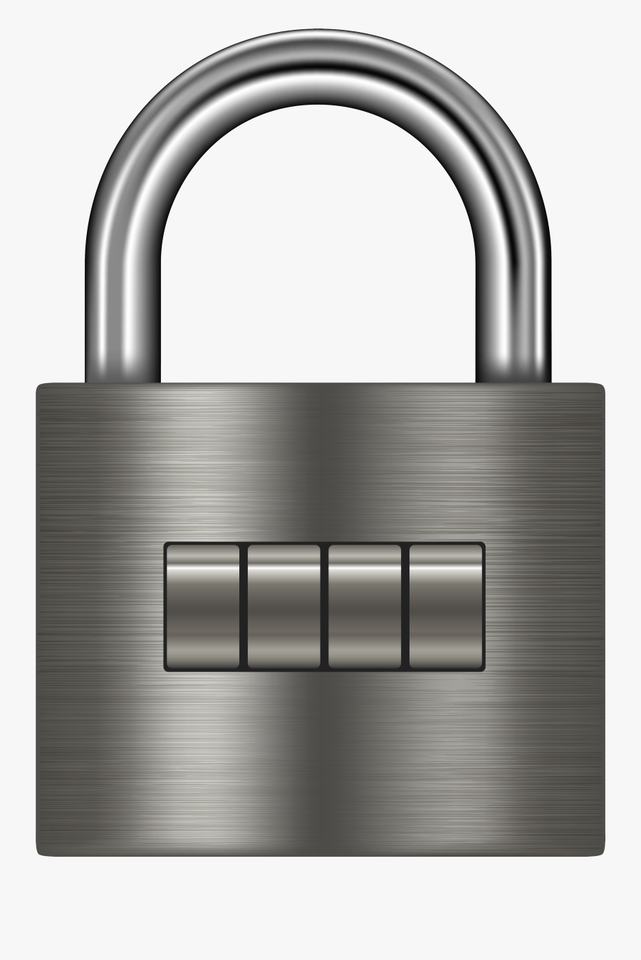 Transparent Lock Clipart Black And White - Transparent Background Padlock Clipart, Transparent Clipart