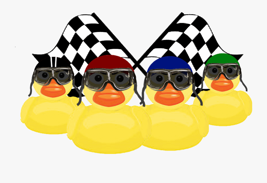 Duck Race Clipart - Race Flags Transparent, Transparent Clipart